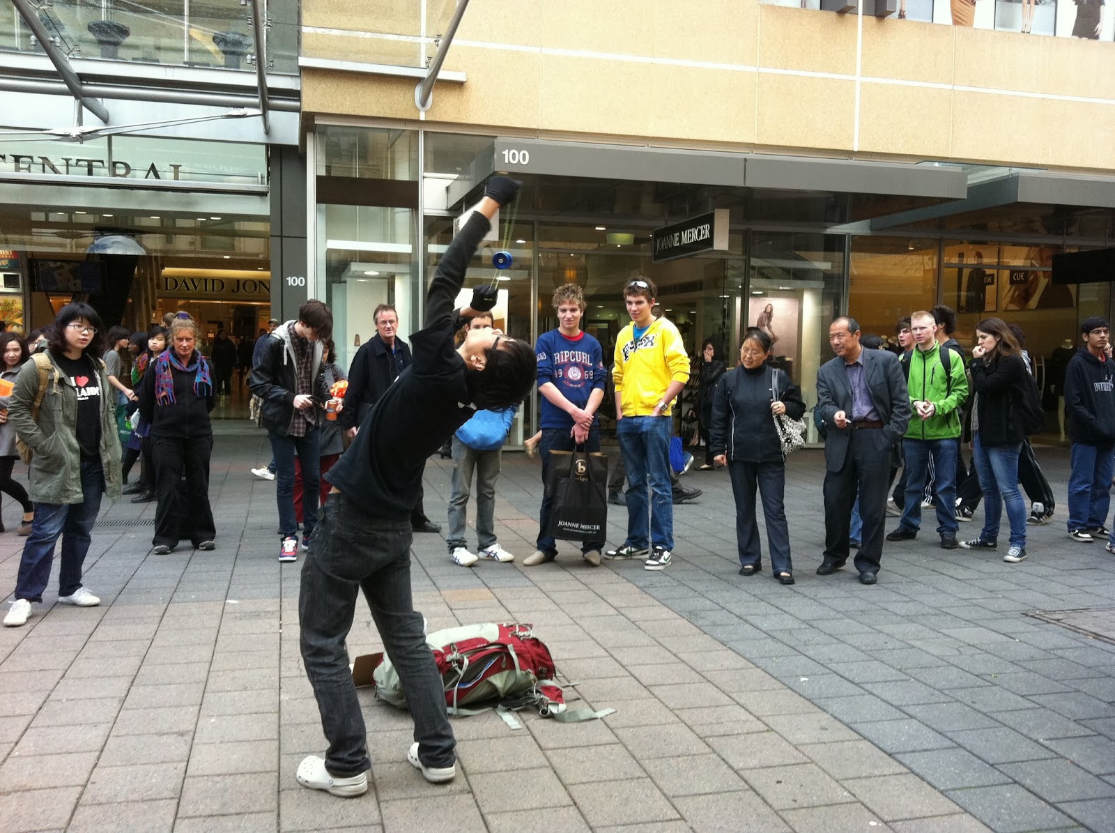 Happy Busking in Rundle Mall
