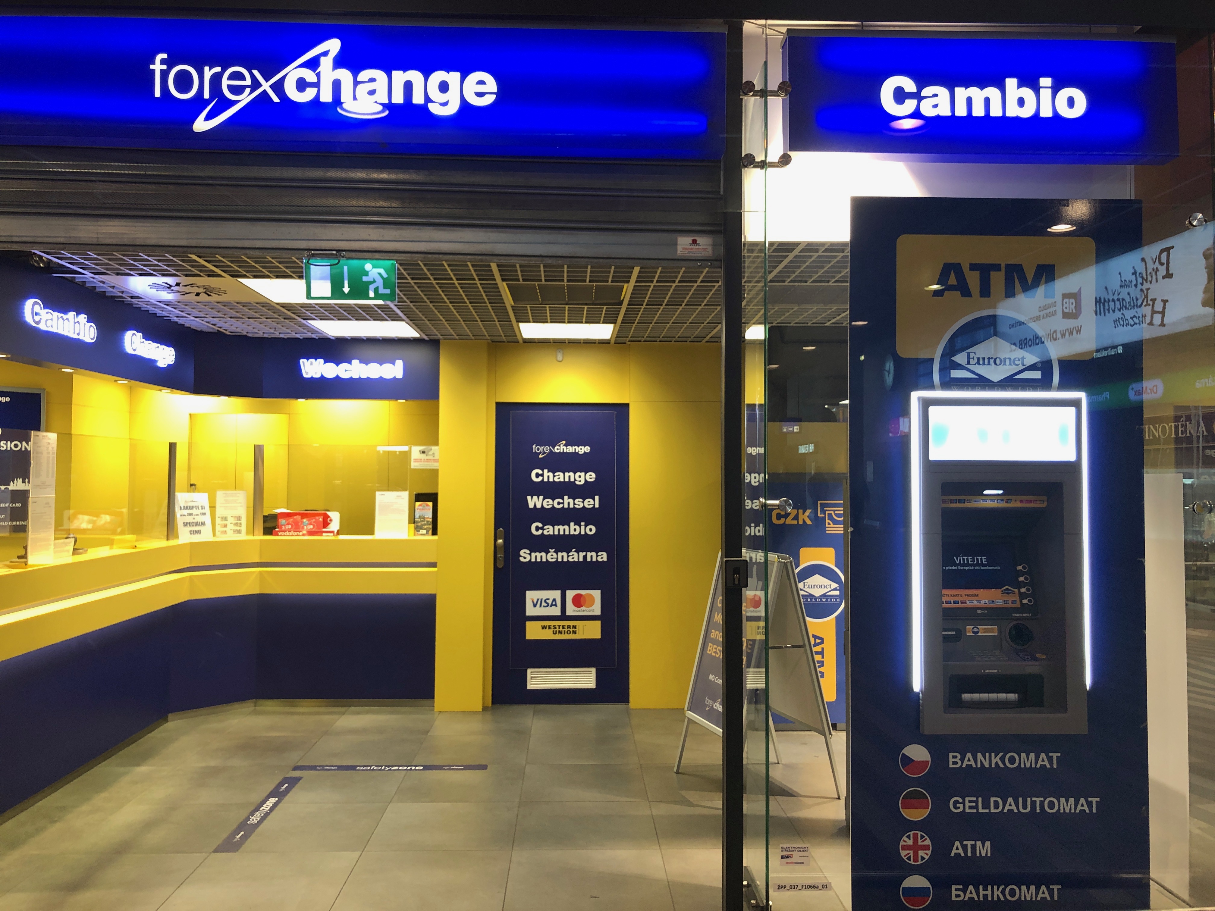 於捷克兌換貨幣 不要用Euronet ATM
